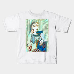 portrait cubism Kids T-Shirt